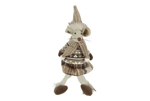 countryfield Muis gertie stof 13x10x37cm multi