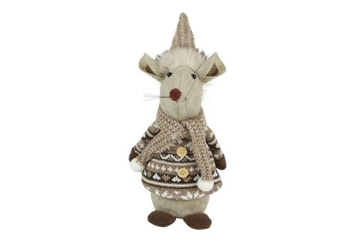 Countryfield Muis gertie stof 14x13x32cm multi