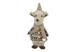 Countryfield Muis gertie stof 14x13x32cm multi