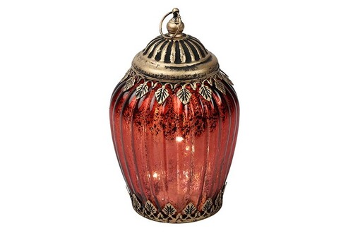 Countryfield Tafellamp led santos 10x10x16cm d.roze