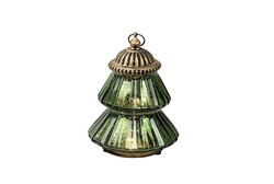 Countryfield Tafellamp led timber 12x12x16cm groen