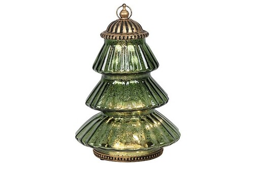 Countryfield Tafellamp led timber 15x15x21cm groen
