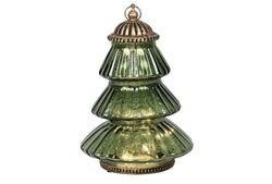 Countryfield Tafellamp led timber 15x15x21cm groen