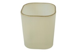 Countryfield Theelichthdr glas vk 8x8x9cm crm