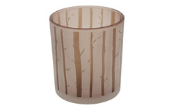 Countryfield Theelichthdr trunks 7x7x8cm brn