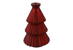 Countryfield Vaas bela glas 10x10x17cm rood