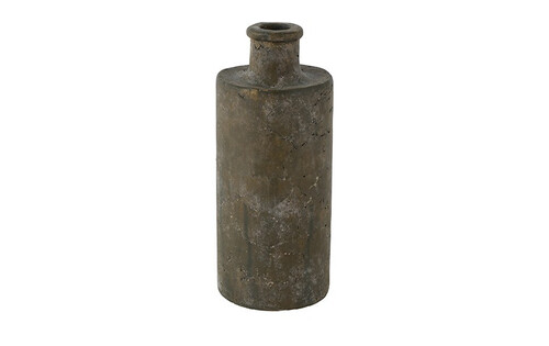 Countryfield Vaas buck aardewerk 10x10x23cm grijs
