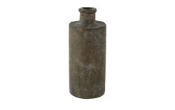 Countryfield Vaas buck aardewerk 10x10x23cm grijs