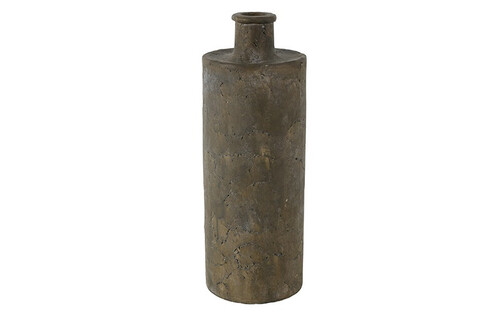 Countryfield Vaas buck aardewerk 12x12x32cm grijs