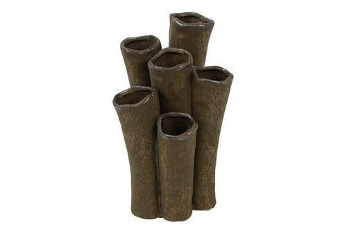Countryfield Vaas enix aardewerk 14x11x27cm brn