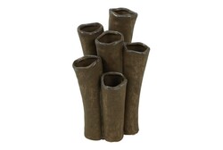 Countryfield Vaas enix aardewerk 16x14x31cm brn