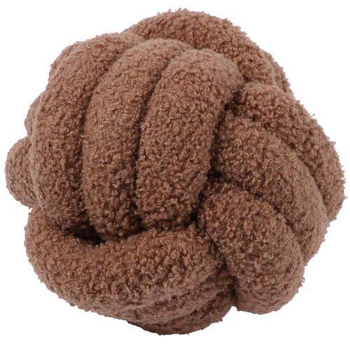 D&D Touwspeeltje teddy ball puck l-22cm brn