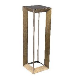 PTMD Daimon Gold metal pedestal open rectangle frame