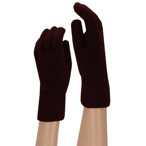 Dames handschoen burgundy os