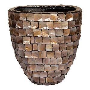 PTMD Daven Bronze poly shell paper pot oval high S