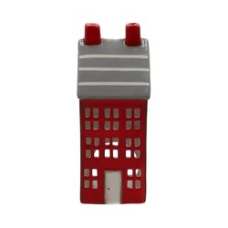 Deco noma huis l7b6.7h18.3cm rood