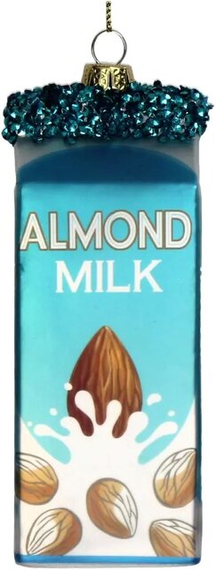 Decoris Almond Milk Glass Multi 12.7cm
