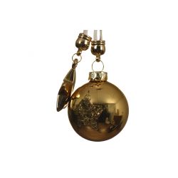 Decoris bauble hanger star light gold