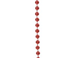 Decoris Kralenslinger polystyreen shiny kerstrood dia0.8cm x L.1000cm - afbeelding 2