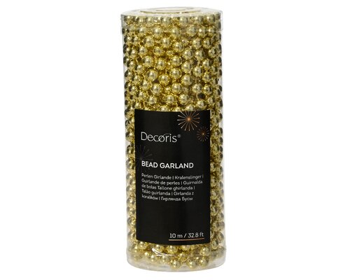 Decoris Kralenslinger plastic licht goud - afbeelding 1