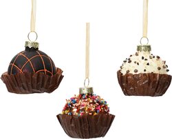 Decoris bonbon glas 5cm 3 kl. ass