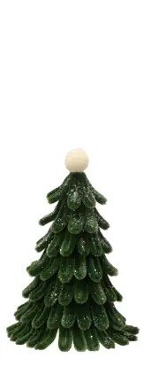 Decoris Boom chenille d13h19cm groen