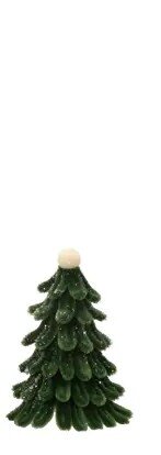 Decoris Boom chenille d9h13cm groen