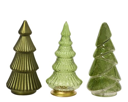Decoris Boom glas antique, transparent, matt 3ass