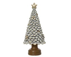 Decoris Boom polyresin tree with glitter