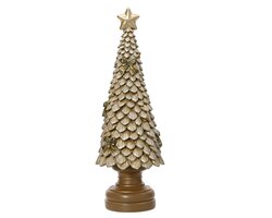Decoris Boom polyresin tree with glitter