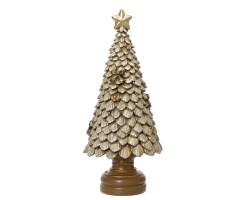 Decoris Boom polyresin tree with glitter
