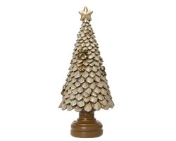 Decoris Boom polyresin tree with glitter