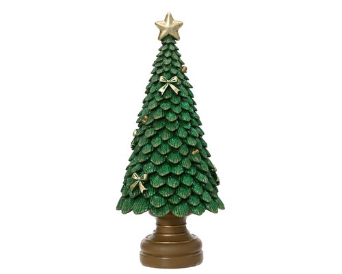 Decoris Boom polyresin tree with glitter
