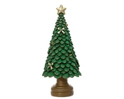 Decoris Boom polyresin tree with glitter