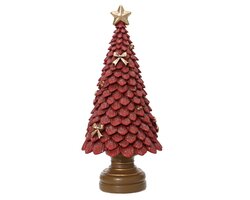 Decoris Boom polyresin tree with glitter