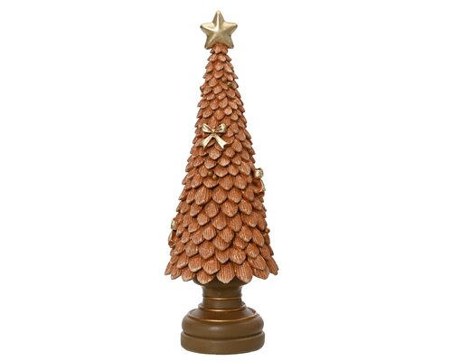 Decoris Boom polyresin tree with glitter