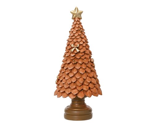 Decoris Boom polyresin tree with glitter