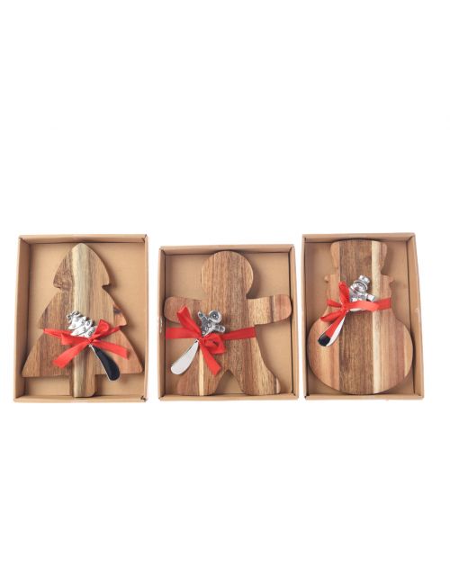 Decoris Kaasplank acacia satin ribbon 3ass