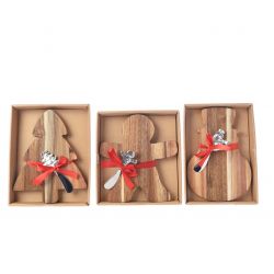 Decoris Kaasplank acacia satin ribbon 3ass