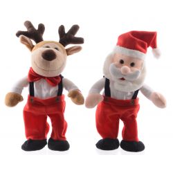 Decoris dancing Xmas figuur 2ass multi