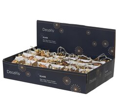 Decoris Dennenappel glas enamel, matt, glitter mix - afbeelding 2