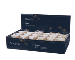 Decoris Dennenappel glas shiny,matt,glitter mix - afbeelding 2