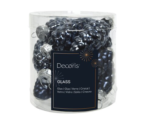 Decoris Dennenappel glas shiny,matt mix - afbeelding 1