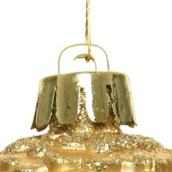 Decoris Dennenappel polystyreen glitter - afbeelding 4