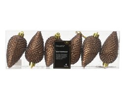 Decoris Dennenappel polystyreen glitter - afbeelding 1