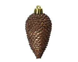Decoris Dennenappel polystyreen glitter - afbeelding 2
