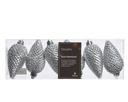 Decoris Dennenappel polystyreen glitter - afbeelding 1