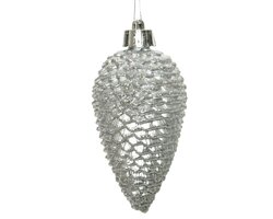 Decoris Dennenappel polystyreen glitter - afbeelding 2