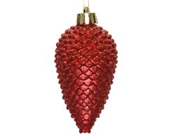 Decoris Dennenappel polystyreen glitter - afbeelding 2