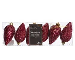 Decoris Dennenappel polystyreen glitter - afbeelding 1